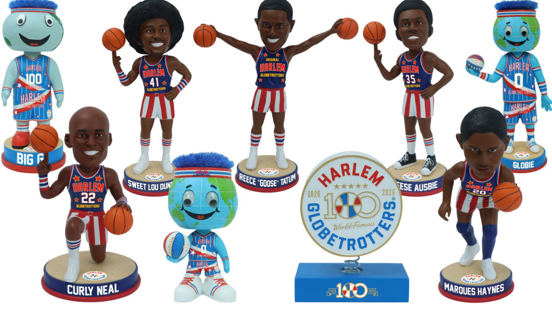 Harlem Globetrotters — Collectible bobblehead presentation