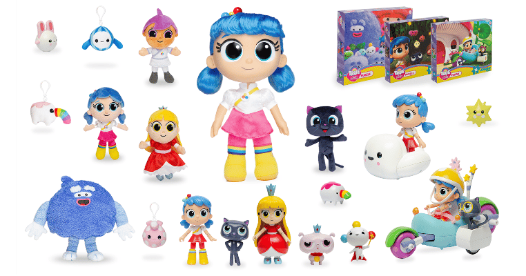True and the Rainbow Kingdom property and toy imagery